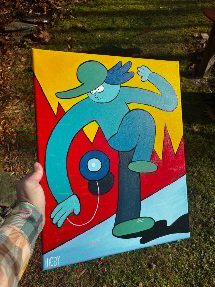 Image of WAY BACK original acrylic canvas 16x20