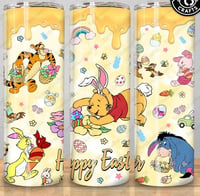 Pooh yellow Easter 20oz tumbler 