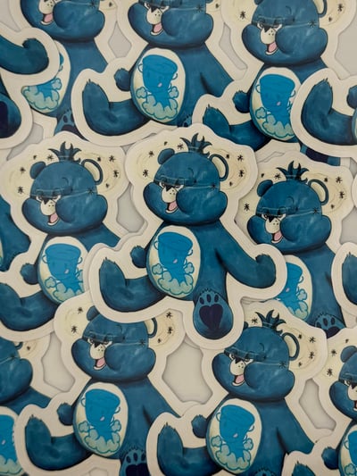 Image of Messy Bear Clear Sticker 