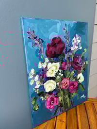 Image 2 of “Midnight Floral” Original Painting