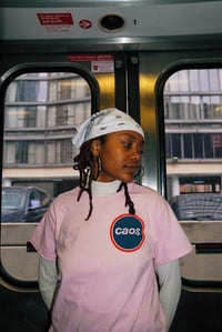 Image 4 of CAOS BUS STOP TEE PINK