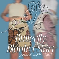 Image 2 of Butterfly Blanket Drawstring Skirt (M)