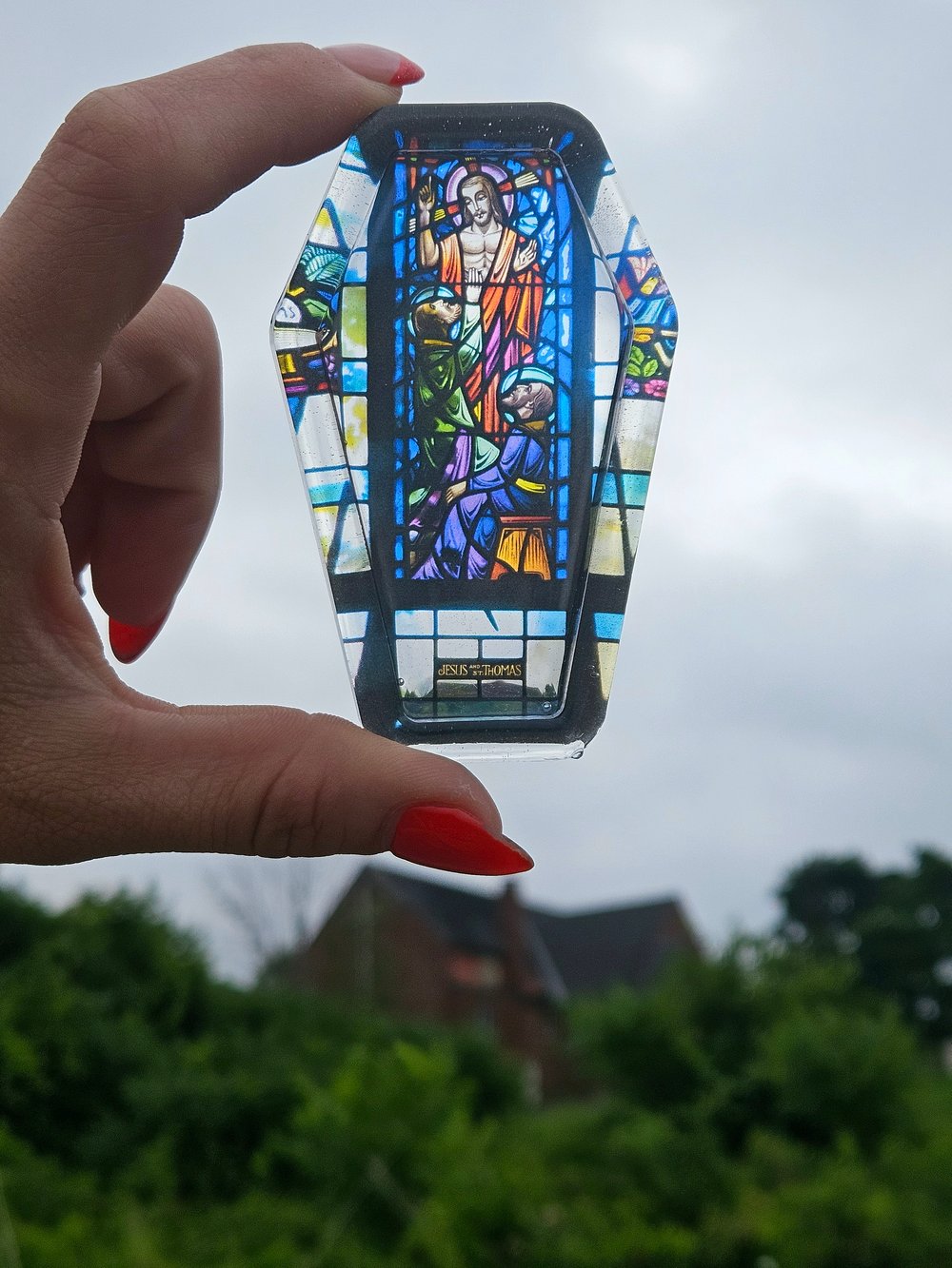 Image of Mini Bando Buff Jesus Coffin Tray