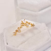 Image 2 of White Crown Ring