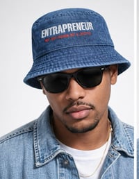 Image 1 of ENTRAPRENEUR Denim Bucket Hat