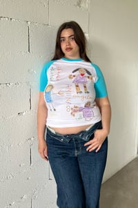 Image 3 of « ENFANCE 2.0  » BLUE BASE BALL TEE 🥣