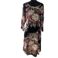 Image 3 of Vintage 1990s Sheer Floral Babydoll Dress by New Options by Kate Geddes - OS -Grunge  