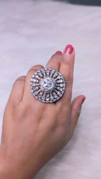 Image 6 of ADR45020_ Big American Diamond Adjustable Ring
