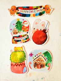 Image 1 of Merry christmas stickers 