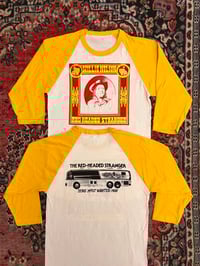 Image 1 of Red Headed Stranger Raglan Red & Yellow (Sz XS-2XL)