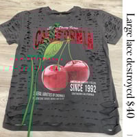 Large Cherry lace destroyed 