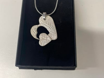 Image of Tiered Heart Pendant Silver Clay Jewellery Making Experience - 3 Hours