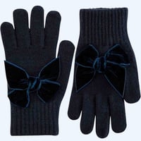 Image 3 of Velvet bow gloves 