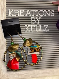 Image 1 of Cheetah Love Medium Hoops