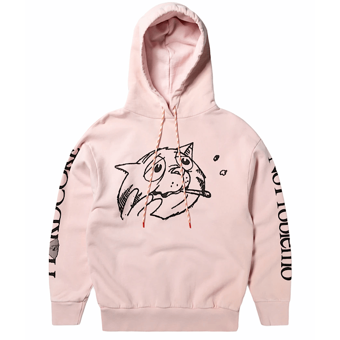 Image of ARIES ARISE Worried Cat Acid Hoodie