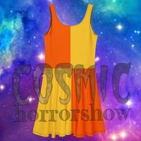Image 1 of Orange n Yellow Skater Dress