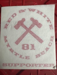 Red & White 81 Support Sticker (Large)
