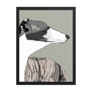 Image of WHIPPET FRAMED ART