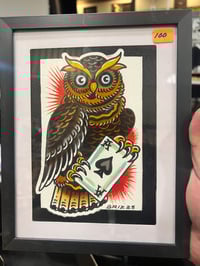 Image 2 of Lucky owl 5”x7” original painting