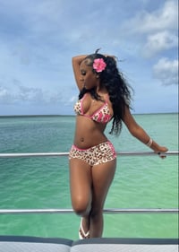 Image 1 of LEOPARD LEAGUE BIKINI + SHORTS 