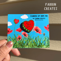 “Flowers of Hope” Hard Enamel Pin