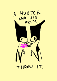 Hunter 5x7 numbered and signed PRINT