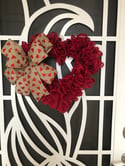Valentines Day  heart shaped wreath