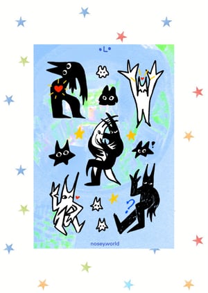mister man hug sticker sheet
