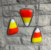 Image 1 of Glass Candy Corn Necklaces