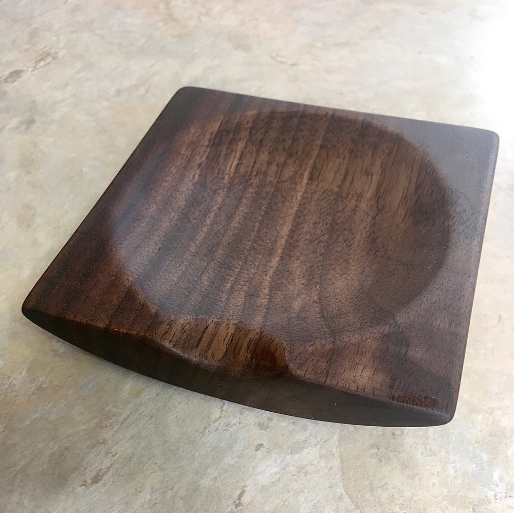 Image of Walnut Wooden Spoon Rest, Wood Spoon Holder, County Kitchen Ladle Holder, Unique Housewarming Gift