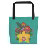 Hummingbird and Yellow Orchid Bag