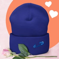 Image 5 of Safety Pin Cuffed Beanie