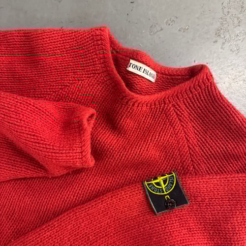 Image of 1980s Stone Island Heavyweight Wool Sweatshirt, size medium
