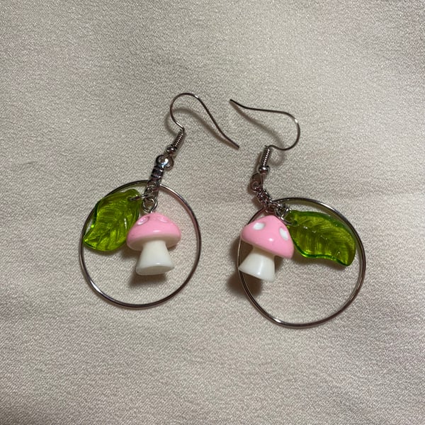 Image of pink mushy hoops