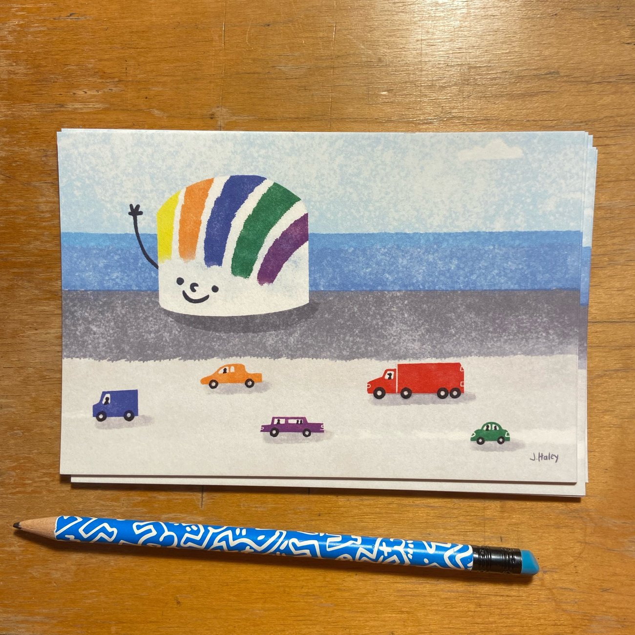 Dorchester Gas Tank Postcard Jesse Haley