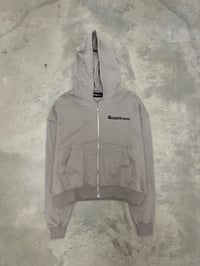 Image 2 of NULLA CULPA GREY PATCH HOODIE