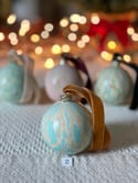 Marbled Ornaments - Noel