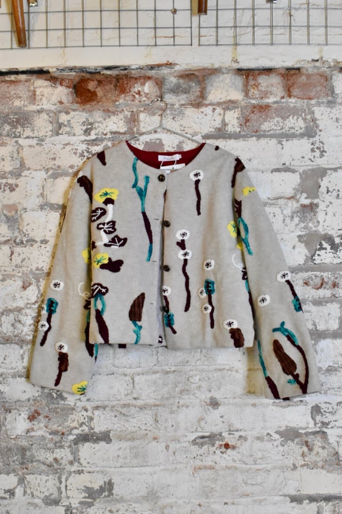 Image of Floral jacquard jacket