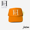 Orange & White “JxE” Premium Trucker Hat