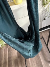 Image 3 of Green metallic dress 