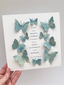 🦋April 3rd - butterfly quote artwork - live in the present…