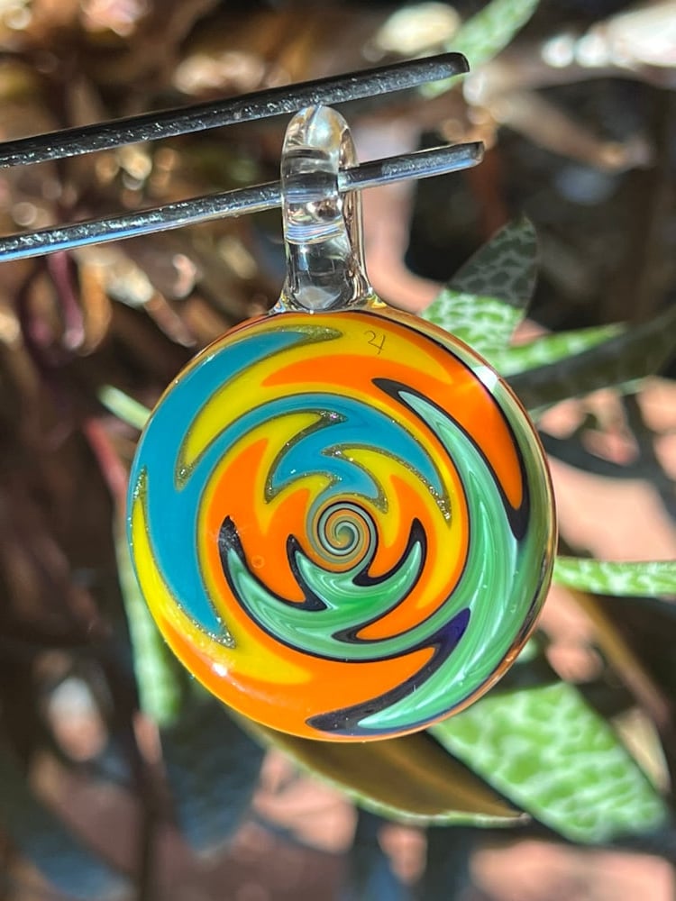Image of Reversable Spiral Pendant 4