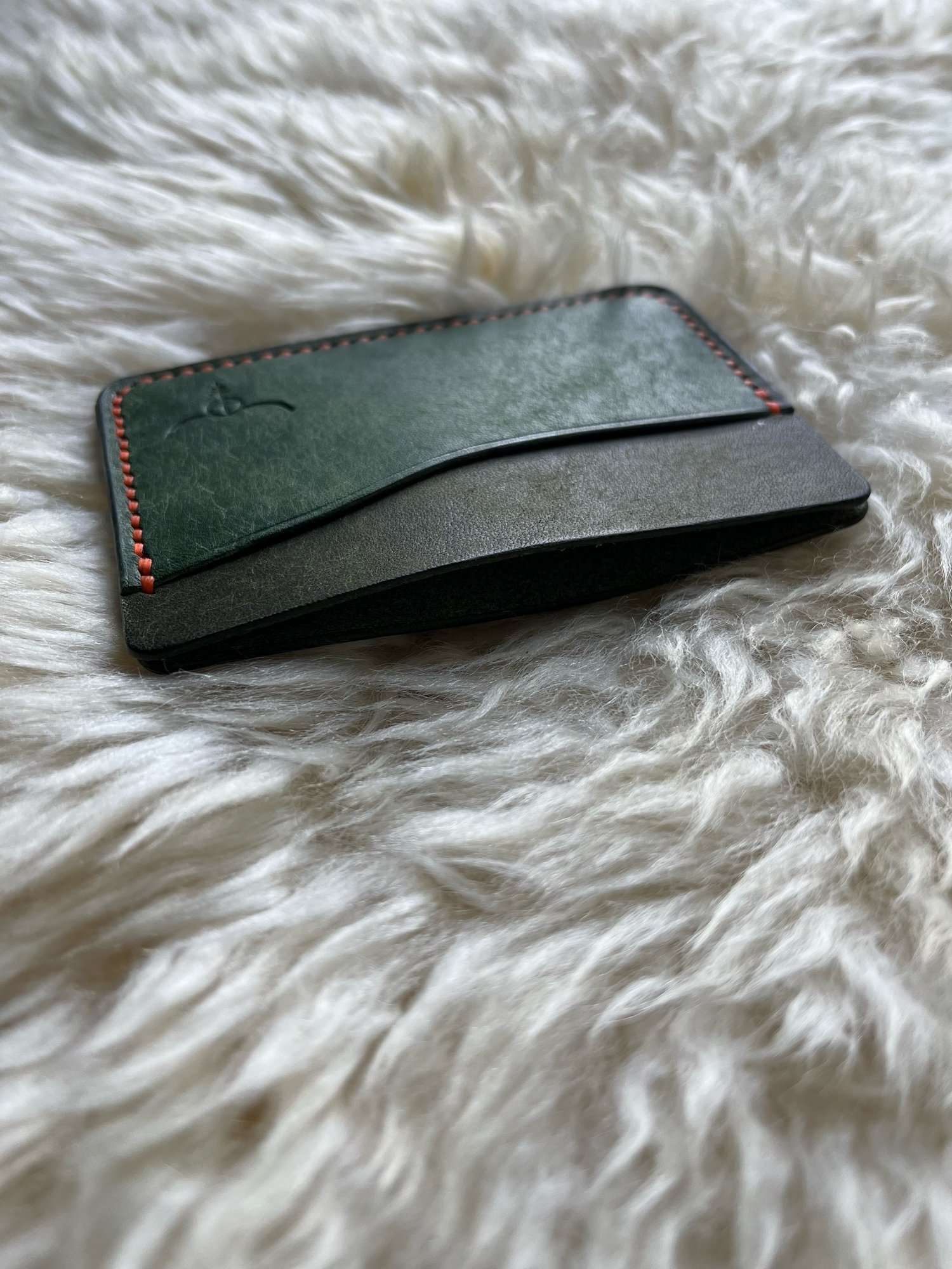 Image of Olive/Emerald Pueblo Horizontal Cardholder 