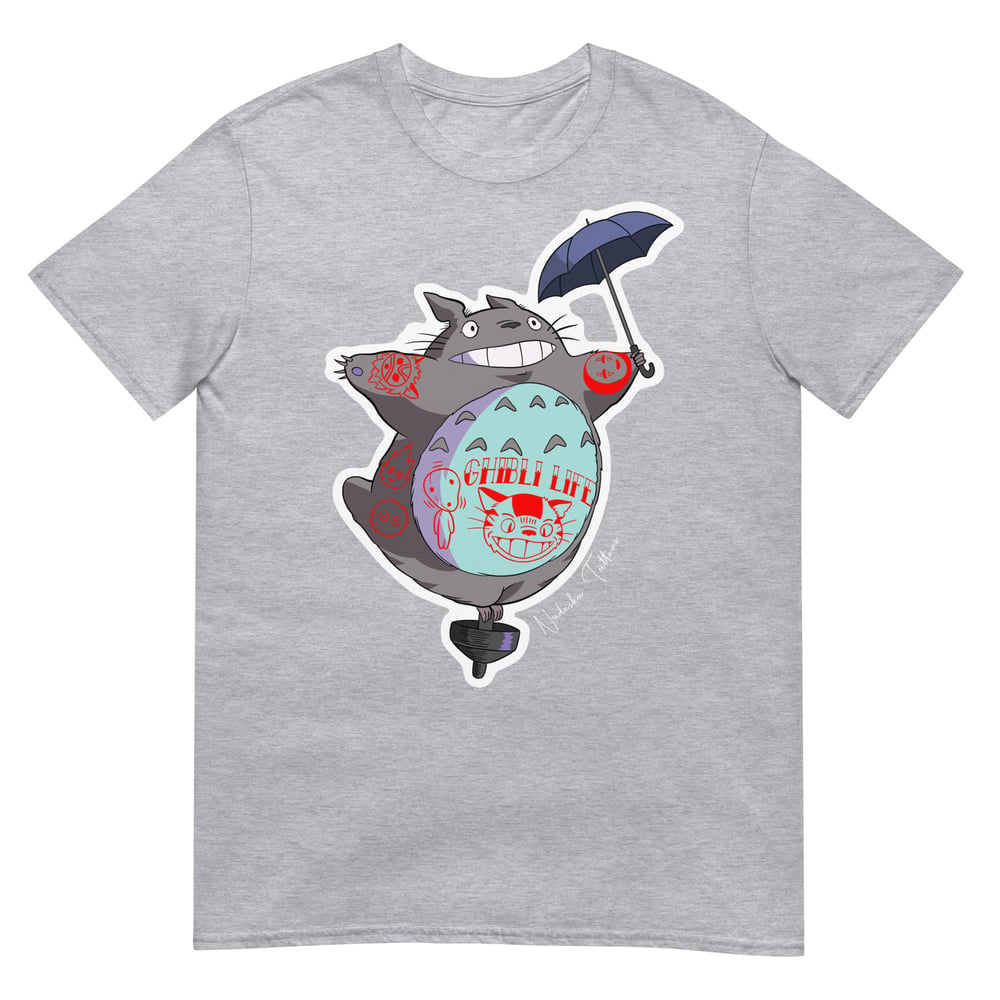 Tattooed Totoro by Nadeska Tattoos unisex shirt