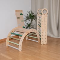 Image 4 of 3in1 Multi māja + arka + dēlis - zaļie toņi