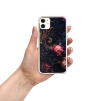 Image 4 of Gothic Rococo Dark Flowers and Filigree Clear Case for iPhone®