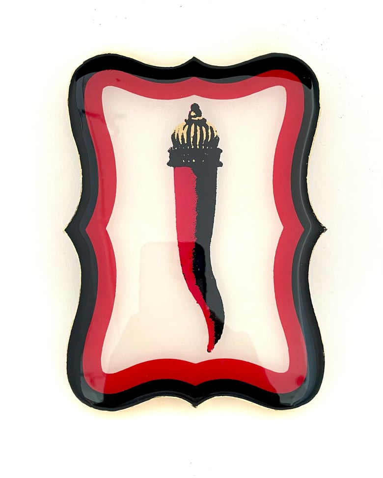 Image of Deco Frame Cornicello Black/White/Red 20cm