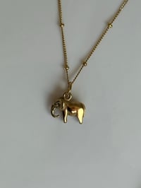 Image 1 of Gold Elephant Necklace
