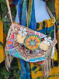 Image 1 of Chilean Bag -Cream fringes 3