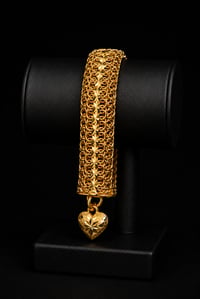 24K Floral Byzantine Bracelet